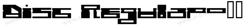 Disc Regular字体转换